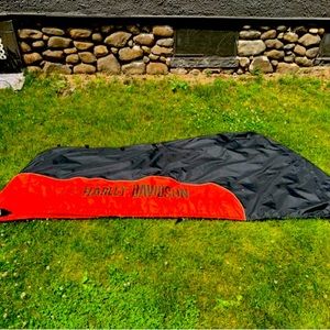 Used Harley Davidson full size bike cover fits a full dresser with 16” apes